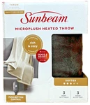 Sunbeam Royal Luxe Walnut Heated Personal Throw / Blanket, Cozy-warm, Adjusta.... Fixed Price $29.87.