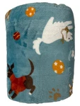 The Big One Oversized Throw Blanket Microplush Blue Puppy Dogs - 5FT X 6FT. Fixed Price $29.88.