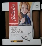 New Sunbeam Electric Heated Fleece Blanket Warming Bedding Twin Controller. Fixed Price $49.99.