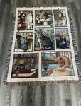 Cat Tapestry Throw/wall Hanging 50 X 60. Fixed Price $34.99.