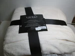 New Ralph Lauren Classic Micromink Hollywood Cream Full / Queen Size Blanket. Fixed Price $59.98.