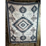Wosabee Western Plush Fleece Throw Blanket 40"X50" Indian Pattern. Fixed Price $13.32.