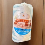 Lomao Sherpa Fleece Blanket Dual Sided Light Blue & White 51 X 63 Soft Fluffy. Fixed Price $18.74.