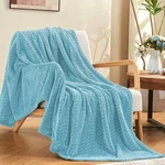 Inhand Blue Blanket, Super Soft THROW/TRAVEL-50X60 In, Light. Fixed Price $22.35.