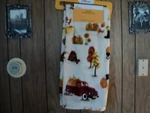 Celebrate Throw 50"X60" Harvest Pumpkin Patch Blanket Fall Autumn Corgi Dog New. Fixed Price $24.99.