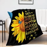 Blanket Beautiful Sunflowers Throw 50"X40", 2. Fixed Price $28.80.