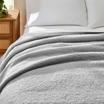 Better Homes & Gardens Cozy Knit Blanket, Light Grey, Full/queen. Fixed Price $40.89.