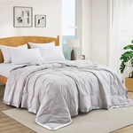 Super Soft Silent Oversized Down Blanket, King Or Queen Bed Satin Trim. Fixed Price $103.99.