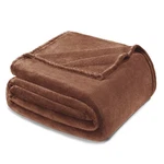 Exclusivo Mezcla Fleece Blankets Queen Size For Bed, (90" 90"), Brown. Fixed Price $38.99.