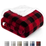 Plaid Throw Blanket Buffalo Check Sherpa Fleece Soft Cozy Reversible Sofa Couch. Fixed Price $27.99.
