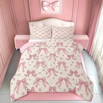 Feelyou Kawaii Bow Bedding - Girls & Boys Comforter Set, Full Size, C.... Fixed Price $31.27.