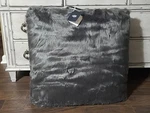 Ugg Faux Fur "wren" Floor Pillow- Charcoal Gray 30"X30"X6" Plush Gorgeous Nwt. Fixed Price $90.00.