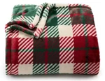 Holiday Plaid Christmas Red Green Oversized 5X6 Ft Throw Blanket The Big One New. Fixed Price $21.95.