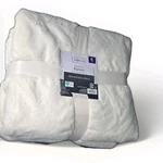 King Size Mainstays Faux Fur Blanket 102X90IN Ivory Vanilla Dream Soft White New. Fixed Price $38.99.
