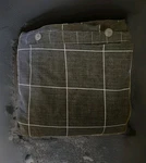 Kenneth Cole New York Full/queen Duvet Cover Gray Blue Cotton Squares Grid. Fixed Price $56.50.