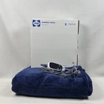 Sealy Warming Throw Silky Flannel 50 X 60 Electric Heated Blanket - Navy. Fixed Price $32.00.