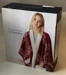 Charter Club Cozy Plush Wrap 50" X 70" Throw, Carved Garnet New. Fixed Price $24.99.
