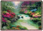 Manual Woodworker Thomas Kinkade 50 X 60 Inch Tapestry Throw Verse Beside. Fixed Price $57.84.