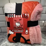 Hello Kitty Country Bows Silky Soft Cloud Throw With Faux Fur Blanket 50" 60". Fixed Price $34.99.