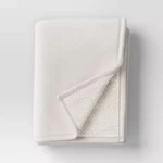 Threshold Oversized Throw 50 70 Reversible Chenille/ Faux Shearling White. Fixed Price $14.95.