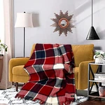 Luxury 100% New Zealand Wool Plaid Throw Blanket For Couch/sofa/bed/chair. Fixed Price $139.99.