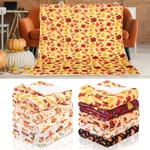 10 Pack Thanksgiving Throw Blankets, 51"X59" Fall Soft Flannel Autu.... Fixed Price $61.60.