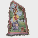 Vintage Disney Winnie The Pooh Tapestry Throw Blanket Personalized Vicki. Fixed Price $33.25.