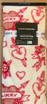 New! Lucky Brand White & Red Heart Print Plush Reversible Faux Fur Throw 50 X70. Fixed Price $29.99.