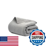 Salt Earth 100 Cotton Waffle Blanket King Size 106X92 Lightweight All Season. Fixed Price $75.33.