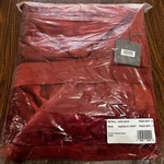 Nwt Restoration Hardware Throw Blanket Plush Red Reversible Faux Fur 45X65". Fixed Price $149.99.
