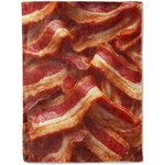 Ainori Lover's Flannel Blanket - Realistic Bacons For Food Enthusiasts .... Fixed Price $42.39.