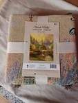 The Lord's Prayer Thomas Kinkade Tapestry Throw By Virah Bella 50" X 60". Fixed Price $24.99.