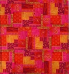 Orange Throw Blanket Abstract Patchwork Paisley Decorative Moroccan 50"X60". Fixed Price $21.99.