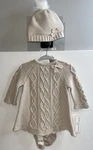 Cupcakes & Cashmere Kids 3PC Set Baby 0-3 Mon Sweater Legging Beanie Beige Nwt. Fixed Price $25.19.