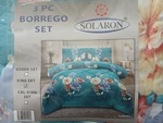 New 3 Pc Super Soft Flannel King Size Borrego Blanket/comforter Set. Fixed Price $49.99.