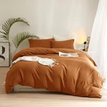 Amwan Terracotta Duvet Cover Twin Size Burnt Orange Soft 3 Pieces Microfiber Bed. Fixed Price $15.99.
