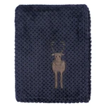 Hudson Baby Infant Boy Plush Waffle Blanket, Moose, One Size. Fixed Price $12.99.