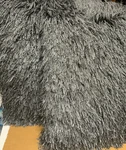 Mina Victoria Shag Soft Ribbon Throw Pillow, Charcoal GRAY,14X24 Set. Fixed Price $29.48.
