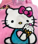 Hello Kitty Cupcakes & Ice Cream Pink Plush Throw Blanket 60 X 70 Nwt. Fixed Price $39.79.