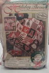 Vintage 1996 Christmas Afghan Blanket Mix Throw Usa New Nos. Fixed Price $49.99.
