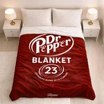Dr Pepper Blanket Throw Xl Size (80 60) Inch Soft Fleece .... Fixed Price $43.59.