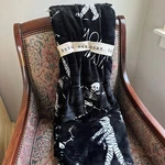 Rae Dunn Halloween Monster Mash Soft Plush Throw 50" X 70" Zombies Skeletons. Fixed Price $44.99.