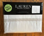 New! Ralph Lauren Flax Spencer Cable Embroidery Duvet Cover, Full/queen. Fixed Price $129.99.