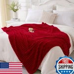 Linecooo Red Fleece Throw Blanket 108"X90" Cozy Plush Microfiber Flannel. Fixed Price $58.30.