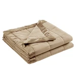 Madison Park Windom Down Alternative Blanket, Premium Twin, Satin Trim, Brown. Fixed Price $44.49.