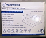 Westinghouse Full Heated Micro Mink/sherpa Blanket Red PM-HSM72-REPLAID. Fixed Price $25.99.