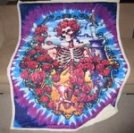 New Skeleton & Roses Grateful Dead Bertha Sherpa Gift Throw Blanket Tie Dye 30TH. Fixed Price $30.30.