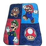 2012 Super Mario Bros 46" X 60" Plush Fleece Throw Blanket Cuddly Nintendo Soft. Fixed Price $22.99.