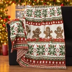Best Large Chrismas Gingerbread Throw Blanket 50 60 Inch Soft Xmas Man Knit. Fixed Price $40.85.