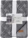 Koolaburra By Ugg Crystelle Faux Fur Throw 50" 70" Gray Polyester 21828 New. Fixed Price $39.99.